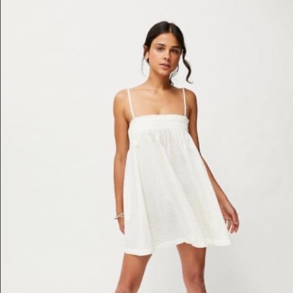 Urban Outfitters White Lost Song Frock Mini Dress